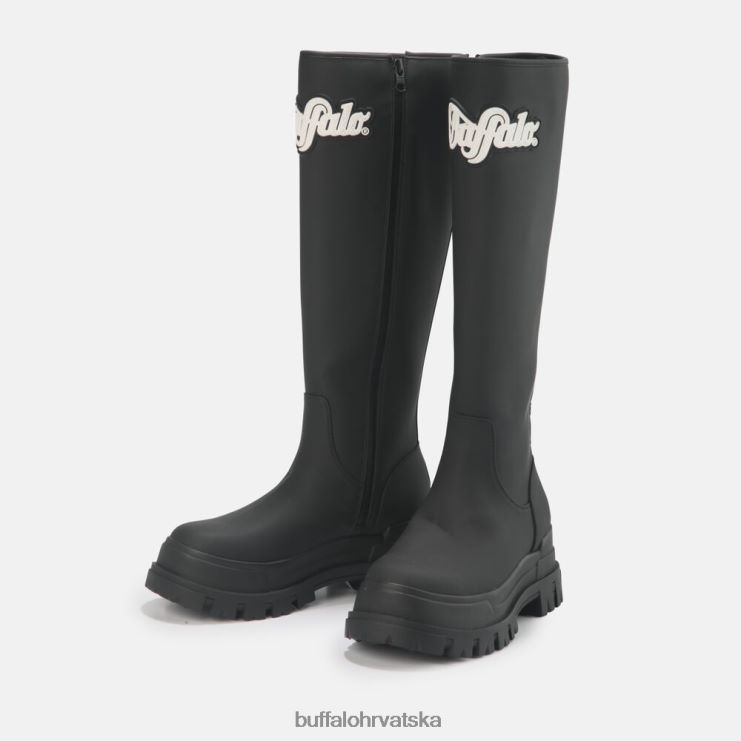 crno Buffalo aspha rain hi gumena čizma vegan |čizme TDD6T726